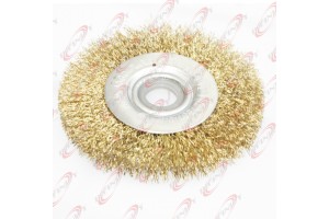  4" FLAT WIRE WHEEL BRUSH POLISH GRIND FOR WELDING SOLDERING AND PAINTING